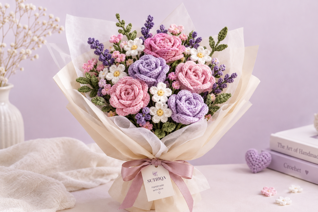 crochet flower bouquet